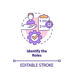 Identify Roles Concept Icon