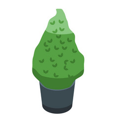 Bush Pot Icon Isometric Tree Trim