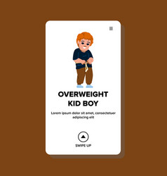 Child Overweight Kid Boy