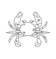 Coloring Page Of A Crab Cartoon Character