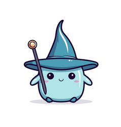 Cute Halloween Witch Mascot Character