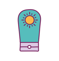 Suncream Line And Fill Style Icon Design