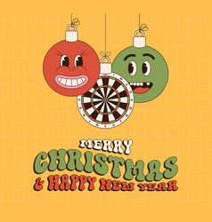 Dart Merry Christmas And Happy New Year Groovy