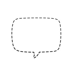 Square Comic Speech Bubble Balloon Made Of Dotted