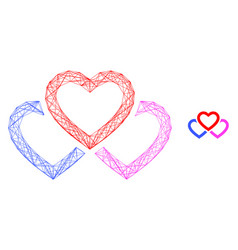 Web Carcass Triple Love Hearts Icon