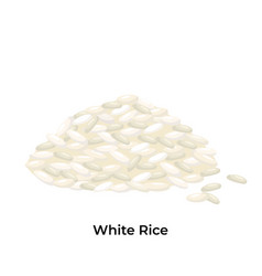 White Rice Stock Isolated