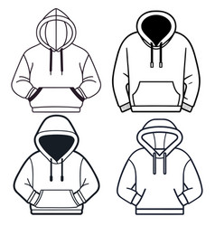 Black And White Logo Hoodie Set