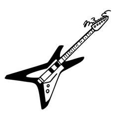 Punk Rock Collection Electric Guitar Monochrome