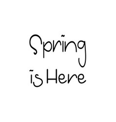 Spring Is Here Quote Letter