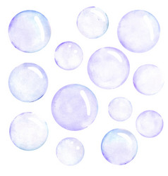 Watercolor Soap Bubbles Pattern