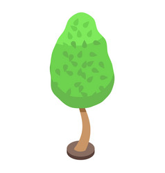 Care Garden Tree Icon Isometric Trim Plant