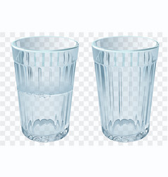 Empty Glass For Water Isolated