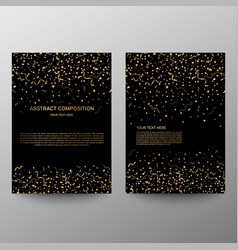 Brochure Design A4 Gold Serpentine And Confetti