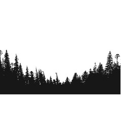 Forest silhouette background Royalty Free Vector Image