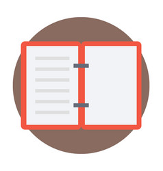 Open Book Flat Icon