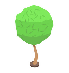 Tree Worker Icon Isometric Garden Trim