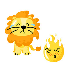 Fire A Leo Element Flat Sticker