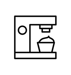 Ice Cream Cream Maker Icon Simple Line