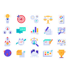 Business Icons Company Startup Corporate Goals