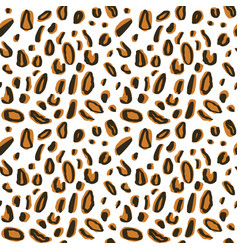 Seamless Leopard Pattern Spots On A White