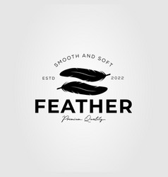 Silhouette Feather Or Peacock Plumage Logo Design