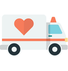 Ambulance In Minimal Style