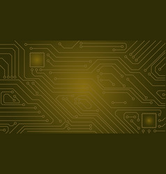 Gold Circuit Board Pattern Background Image