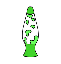 Lava Lamp Retro Hippie Hand Drawn Element