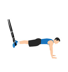 Man Doing Trx Suspension Planks Exercise