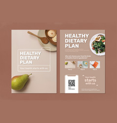 Dietary Plan Poster Template Set