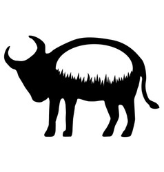 Cow Stomach Grass Stencil