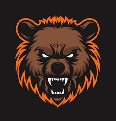 Angry Bear Logo Mascot Design