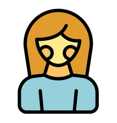 Estrogen Woman Icon Flat