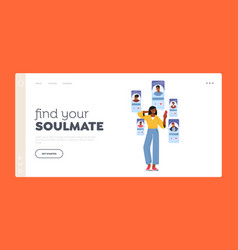 Find Soulmate Landing Page Template Online Dating