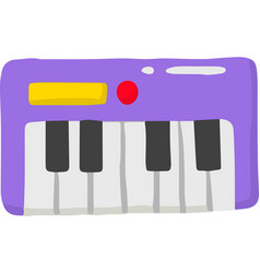 Hand Drawn Cute Piano Keyboard