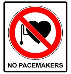 No Access With Cardiac Pacemaker Sign