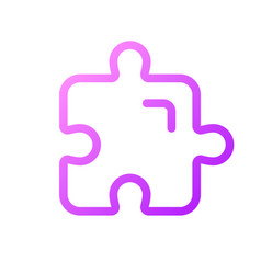 Puzzle Piece Pixel Perfect Gradient Linear Ui Icon