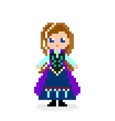 Cute Anime Princess Pixel For Game Assets