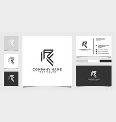 Initial Letter R Logo Technology Design