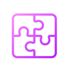 Puzzle Pixel Perfect Gradient Linear Ui Icon