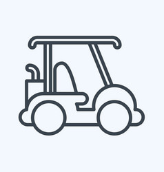 Icon Golf Cart Related To Sports Equipment Symbol