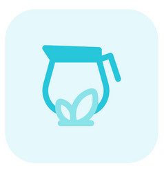 Tea Jug Line Icon Set