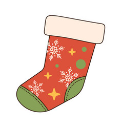 Christmas Groovy Sock Merry Retro Style