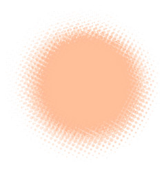 Dot Peach Fuzz Color Halftone Round Circle