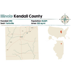 Map Of Kendall County In Illinois