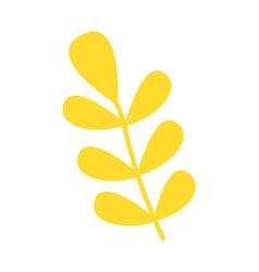 Abstract Hand Drawn Cartoon Plant Branch Flat Icon