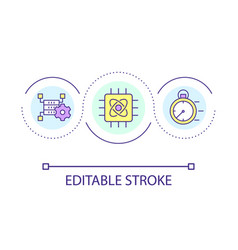 Emergency Data Analysis Loop Concept Icon