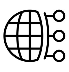 Global Service Icon Outline Success Idea