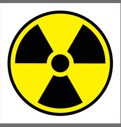 Radiation Sign Icon Flat Graphic Design Symbol