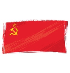 Grunge Soviet Union Flag